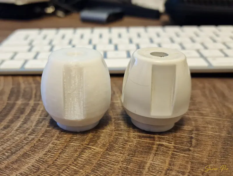3D принтиран пластмасов детайл до оригинален такъв