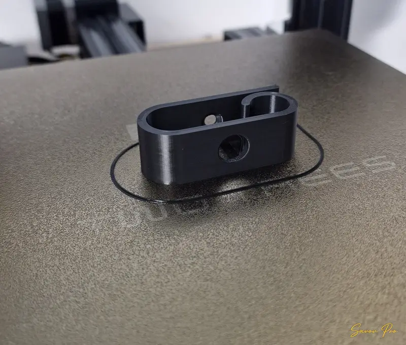 3D принтиран черен пластмасов детайл