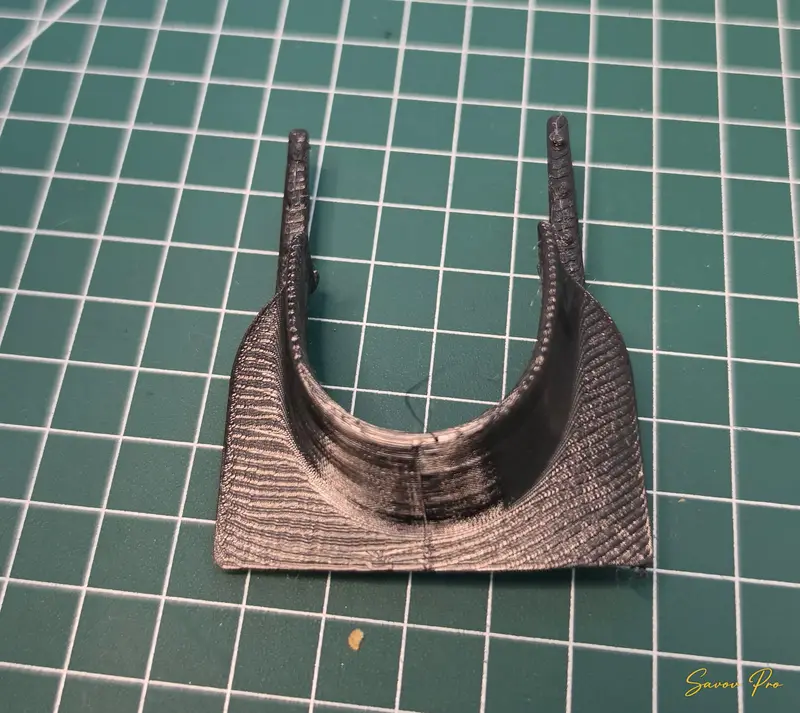3D принтиран черен пластмасов детайл