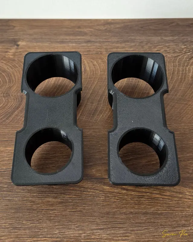 3D принтирани черни пластмасови детайли